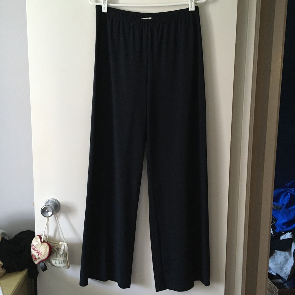 Crea Concept Navy Blue Stretch Jersey Pull On Pants 40 M/L